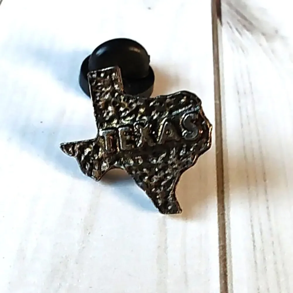 Texas State Shaped Pin Souvenir Travel Hat Lapel Collectible